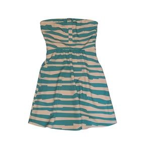 Annabella Striped Strapless Dress